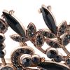 Lovelyshop Black Crystal Rose Gold Gothic Alloy Tiara Headpiece view 4