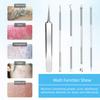 Best Blackhead Remover, Blackheads Blemish Removing, Acne Whitehead Removal Kit, Pimple Comedone Extractor Tool, Popper Pimples Treatment, with Tweezers, Risk Free for Face Forehead Nose view 2
