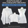 100 CT Salon Cape Waterproof Hair Dye Cutting Coloring Apron White view 2