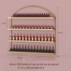 4 Tier Nail Polish Shelf for The Wall, Metal Mountable Nail Polish Organizer Essential Oils Display Rack | Nail Store Shelf fingernail Polish Holder Hanging Cosmetic Display Cases Spice Racks view 2