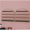 4 Tier Nail Polish Shelf for The Wall, Metal Mountable Nail Polish Organizer Essential Oils Display Rack | Nail Store Shelf fingernail Polish Holder Hanging Cosmetic Display Cases Spice Racks view 3