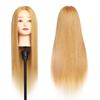 MEIBR Mannequin Head 100% Real Hair Styling Training 24-27inch Manikin Cosmetology Hairdressing Doll With Free Clamp Female+Braid Set (27#) view 1