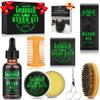 Beard Kit Beard Grooming Kit w/Beard Oil Balm Brush Comb Scissor e-Book Christmas Stocking Stuffers Gifts Ideas for Men Him Dad Boyfriend Husband Mens view 1