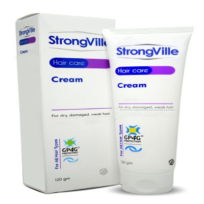 Cream Strong Ville Extra Vital Hair Complex Combines Hair Care Increases Hair Softness, Shine And Attractiveness From Root To Tip Which Greatly The Beauty Of Your Hair (4.23 oz / 120 gm)