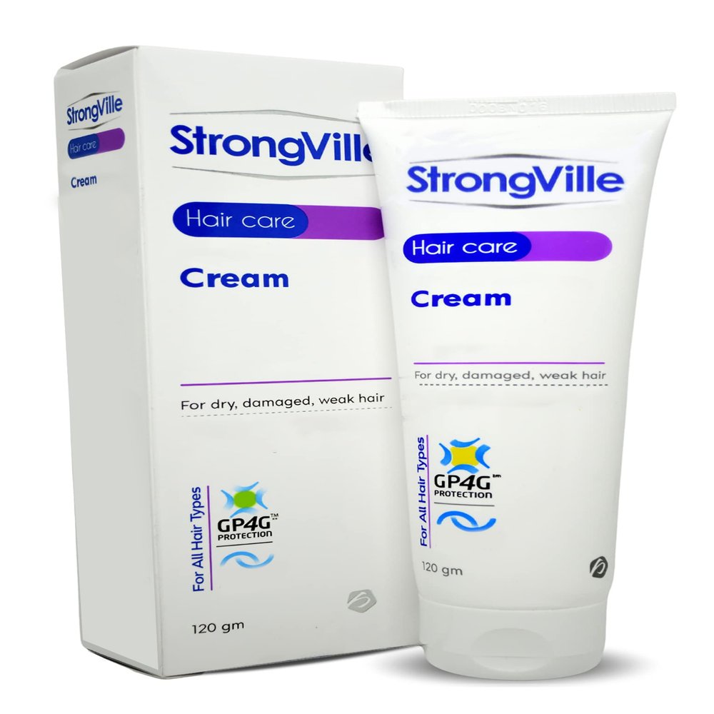 Cream Strong Ville Extra Vital Hair Complex Combines Hair Care Increases Hair Softness, Shine And Attractiveness From Root To Tip Which Greatly The Beauty Of Your Hair (4.23 oz / 120 gm)