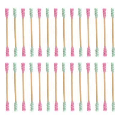 1000pcs Spiral Cotton Stick Cotton Swabs Cleaning Swabs