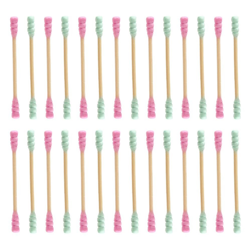 1000pcs Spiral Cotton Stick Cotton Swabs Cleaning Swabs
