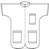2 Tone China Collar Jacket For Barbers and Hair Stylist (XXXX-Large) view 4
