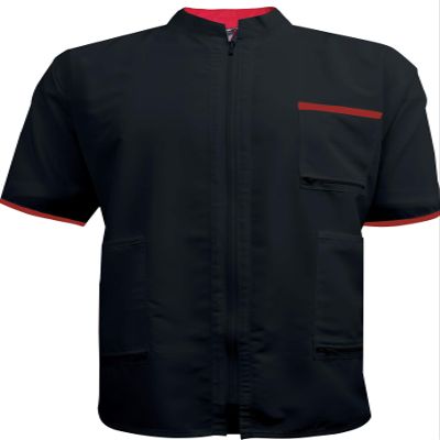 2 Tone China Collar Jacket For Barbers and Hair Stylist (XXX-Large)