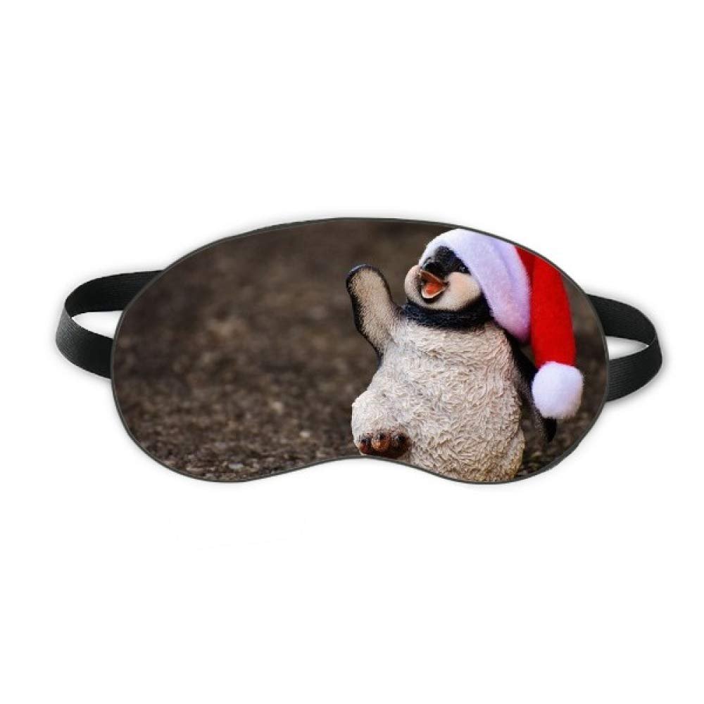 Antarctic Penguin Christmas Cap Nature Sleep Eye Shield Soft Night Blindfold Shade Cover