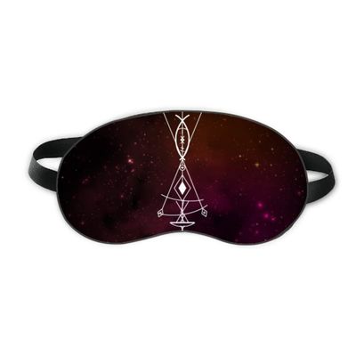 Alien Pattern Geometry Universe Sleep Eye Shield Soft Night Blindfold Shade Cover