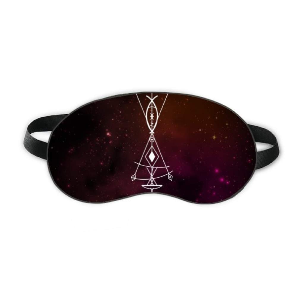 Alien Pattern Geometry Universe Sleep Eye Shield Soft Night Blindfold Shade Cover