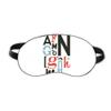 Alphabets Stylish Quote Handwrite Sleep Eye Shield Soft Night Blindfold Shade Cover view 1