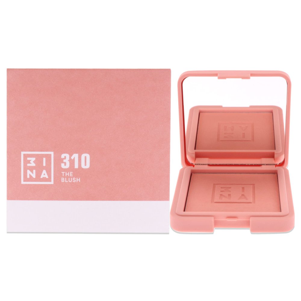 3INA The Blush 310 - Natural, Light Mineral Powder Blush For Sensitive Skin - Blendable, Buildable Rouge To Give Skin A Pigmented, Dewy Glow - Vegan, Cruelty Free, Eco Friendly Blush Makeup - 0.26 Oz