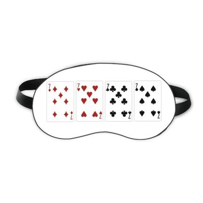 7 Heart Spade Diamond Club Pattern Sleep Eye Shield Soft Night Blindfold Shade Cover