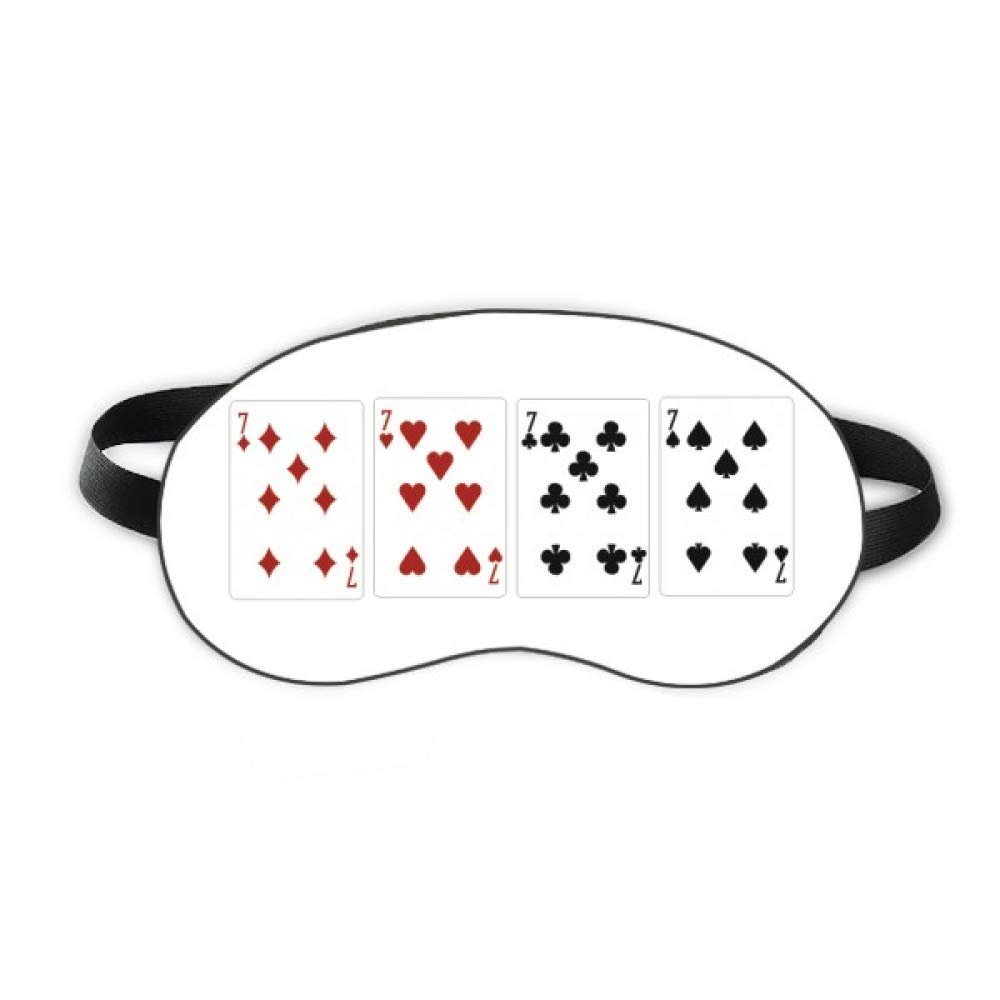 7 Heart Spade Diamond Club Pattern Sleep Eye Shield Soft Night Blindfold Shade Cover