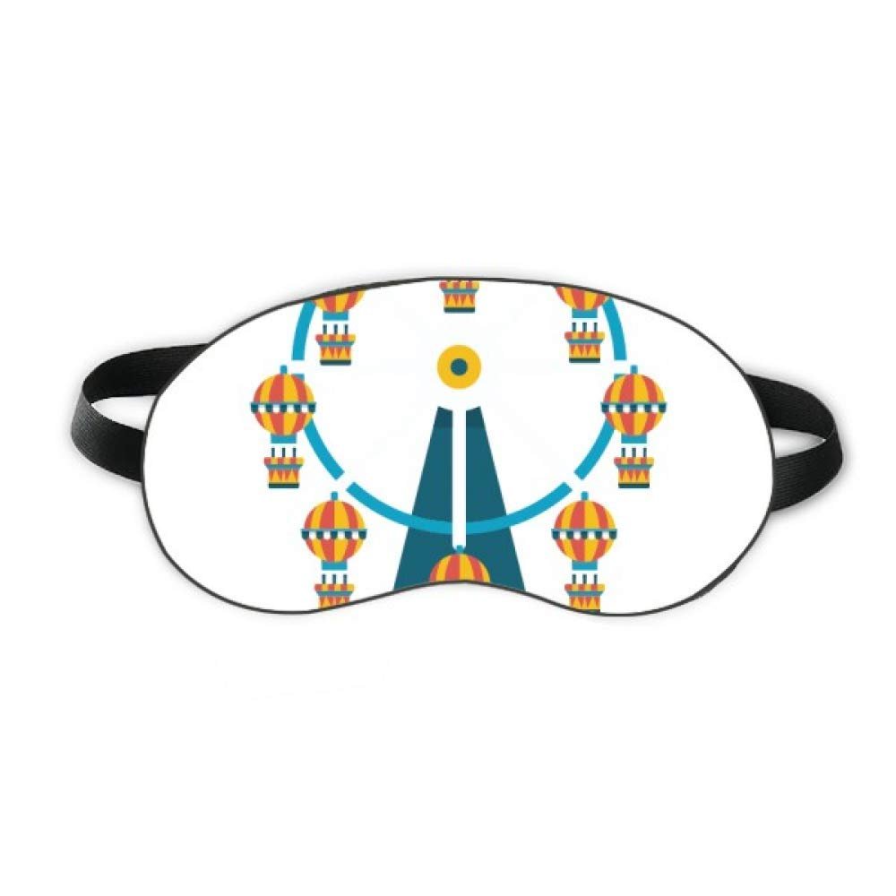 Amazing Funny Park Ferris Wheel Illustration Sleep Eye Shield Soft Night Blindfold Shade Cover