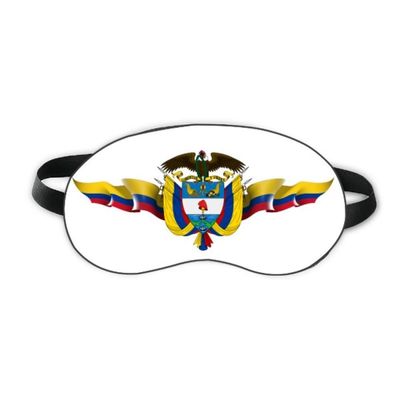 America Colombia Flag National Emblem Sleep Eye Shield Soft Night Blindfold Shade Cover