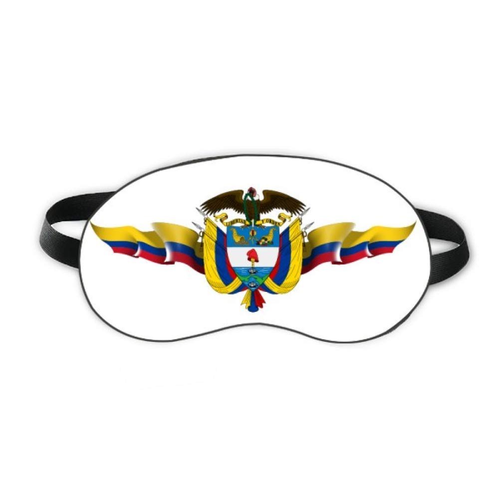 America Colombia Flag National Emblem Sleep Eye Shield Soft Night Blindfold Shade Cover