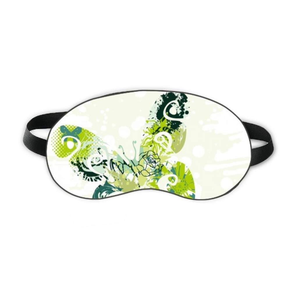 Animal Green Butterfly Graffiti Sleep Eye Shield Soft Night Blindfold Shade Cover