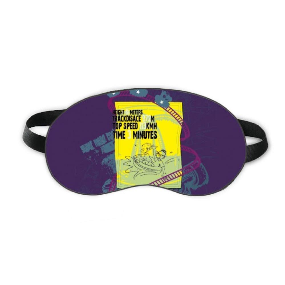Amusement Park Facilities Roller Coaster Sleep Eye Shield Soft Night Blindfold Shade Cover