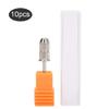 10pcs 2.35mm Silver Mandrel Bit Easy-Off Nail Sanding Band Mandrel Shanks Electric Drill Manicure Machine Accessory for Nail Drill Nail File Bit (Sliver) view 2