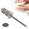 10pcs 2.35mm Silver Mandrel Bit Easy-Off Nail Sanding Band Mandrel Shanks Electric Drill Manicure Machine Accessory for Nail Drill Nail File Bit (Sliver) view 4