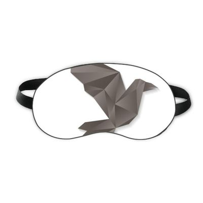 Abstract Geometric Crow Origami Pattern Sleep Eye Shield Soft Night Blindfold Shade Cover