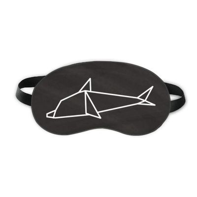 Abstract Origami Dolphin Geometric Shape Sleep Eye Shield Soft Night Blindfold Shade Cover