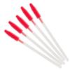 ADAMAI Professional Disposable Silicone Eyelash Mascara Brushes Wands Applicator Makeup Kits (Pack of 100, Transparent deep pink) view 1