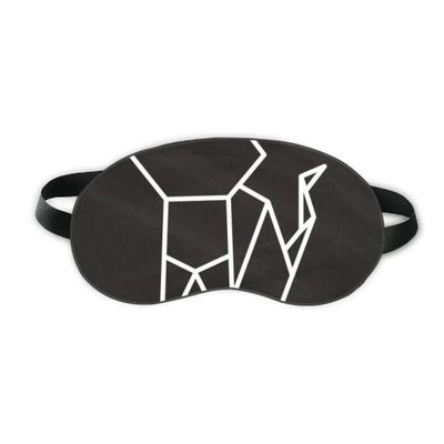 Abstract Origami Cat Geometric Shape Sleep Eye Shield Soft Night Blindfold Shade Cover