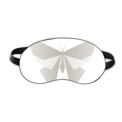 Abstract White Butterfly Origami Pattern Sleep Eye Shield Soft Night Blindfold Shade Cover