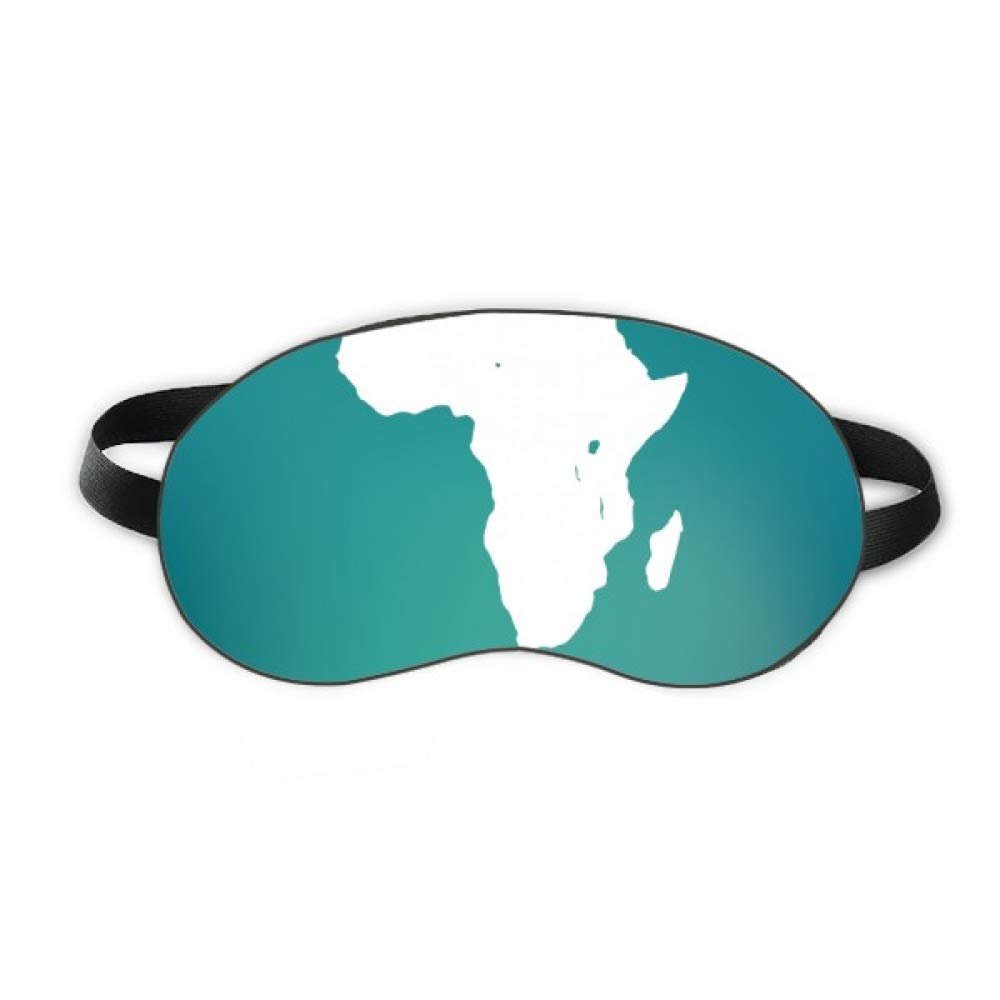Africa Continent Outline Outline Map Sleep Eye Shield Soft Night Blindfold Shade Cover