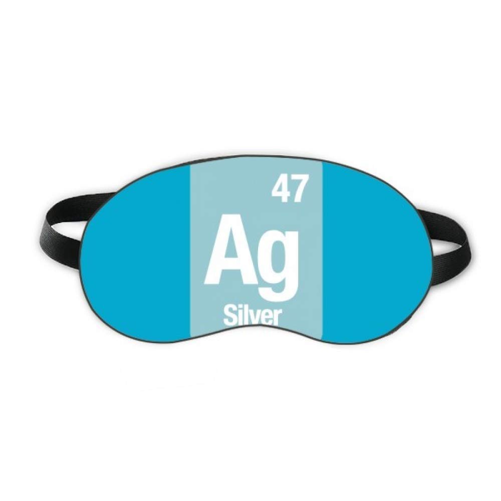 Ag Silver Chemical Element Science Sleep Eye Shield Soft Night Blindfold Shade Cover