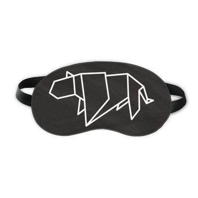 Abstract Origami Tiger Geometric Shape Sleep Eye Shield Soft Night Blindfold Shade Cover