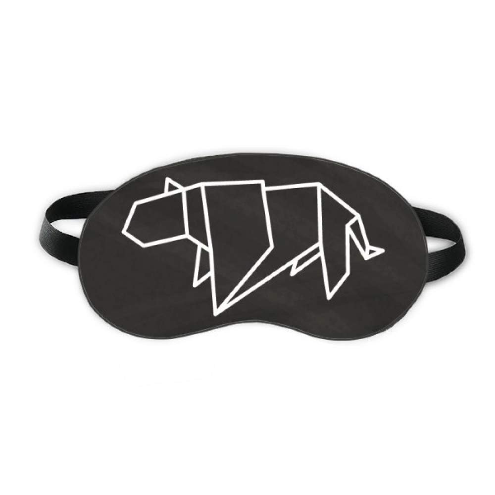 Abstract Origami Tiger Geometric Shape Sleep Eye Shield Soft Night Blindfold Shade Cover