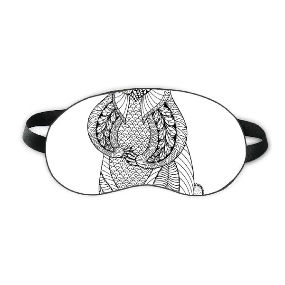 Animal Big Mouse Picture Sleep Eye Shield Soft Night Blindfold Shade Cover