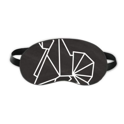 Abstract Origami Dog Geometric Shape Sleep Eye Shield Soft Night Blindfold Shade Cover