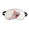 Animal White Fierce Cat Photograph Sleep Eye Shield Soft Night Blindfold Shade Cover view 1