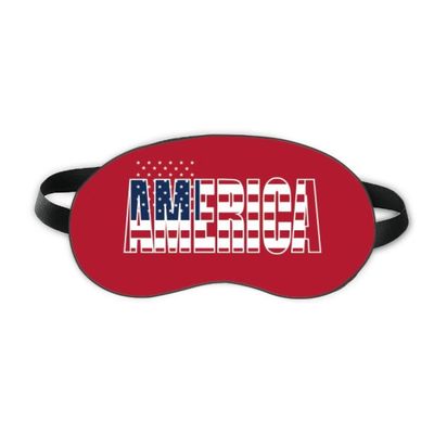 America USA Country Flag Name Sleep Eye Shield Soft Night Blindfold Shade Cover