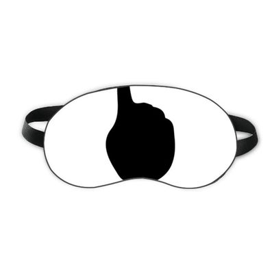 One Gesture Outline Pattern Sleep Eye Shield Soft Night Blindfold Shade Cover