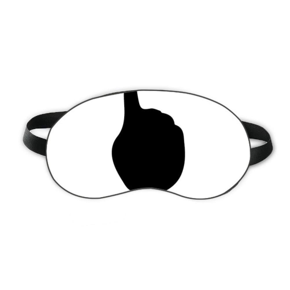One Gesture Outline Pattern Sleep Eye Shield Soft Night Blindfold Shade Cover