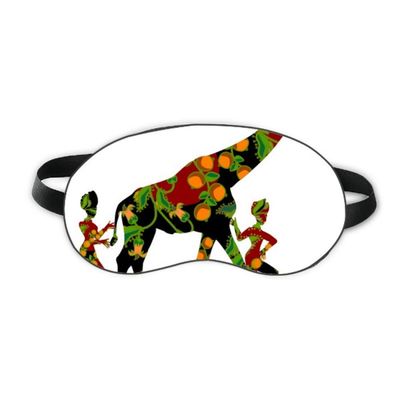 African Aboriginal Black Women Giraffe Sleep Eye Shield Soft Night Blindfold Shade Cover