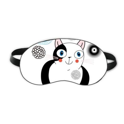 Animal Cute Fat Cat smile Sleep Eye Shield Soft Night Blindfold Shade Cover