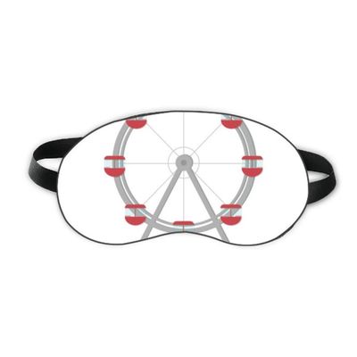 Amusement Park Colourful Ferris Wheel Pattern Sleep Eye Shield Soft Night Blindfold Shade Cover
