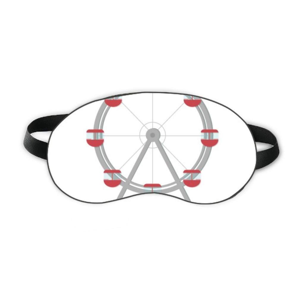 Amusement Park Colourful Ferris Wheel Pattern Sleep Eye Shield Soft Night Blindfold Shade Cover