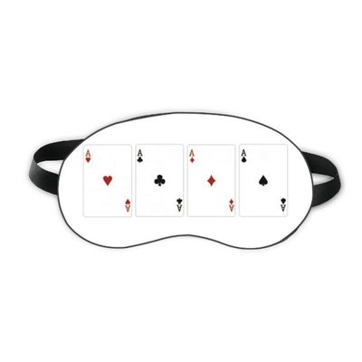 A Heart Spade Diamond Club Pattern Sleep Eye Shield Soft Night Blindfold Shade Cover