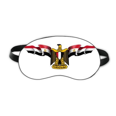 Arab Egypt Flag National Emblem Sleep Eye Shield Soft Night Blindfold Shade Cover