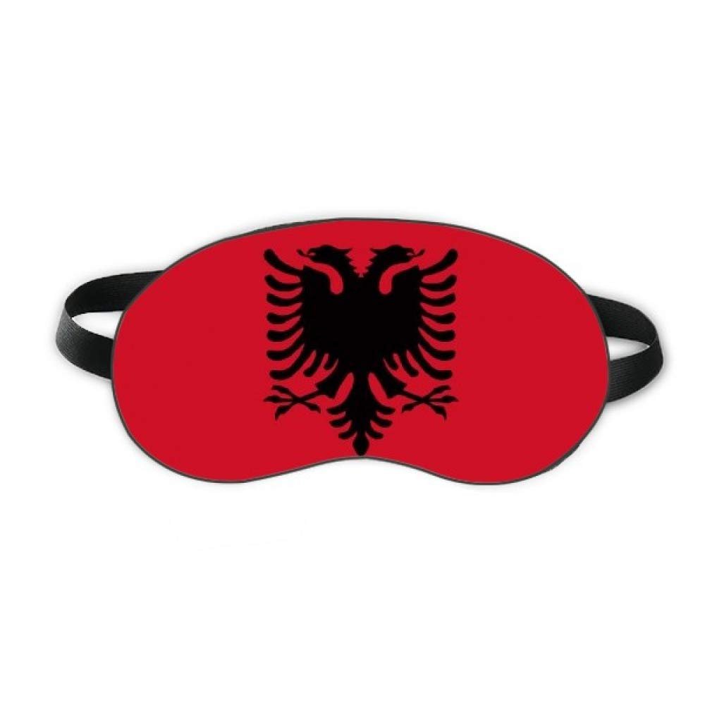 Albania National Flag Europe Country Sleep Eye Shield Soft Night Blindfold Shade Cover
