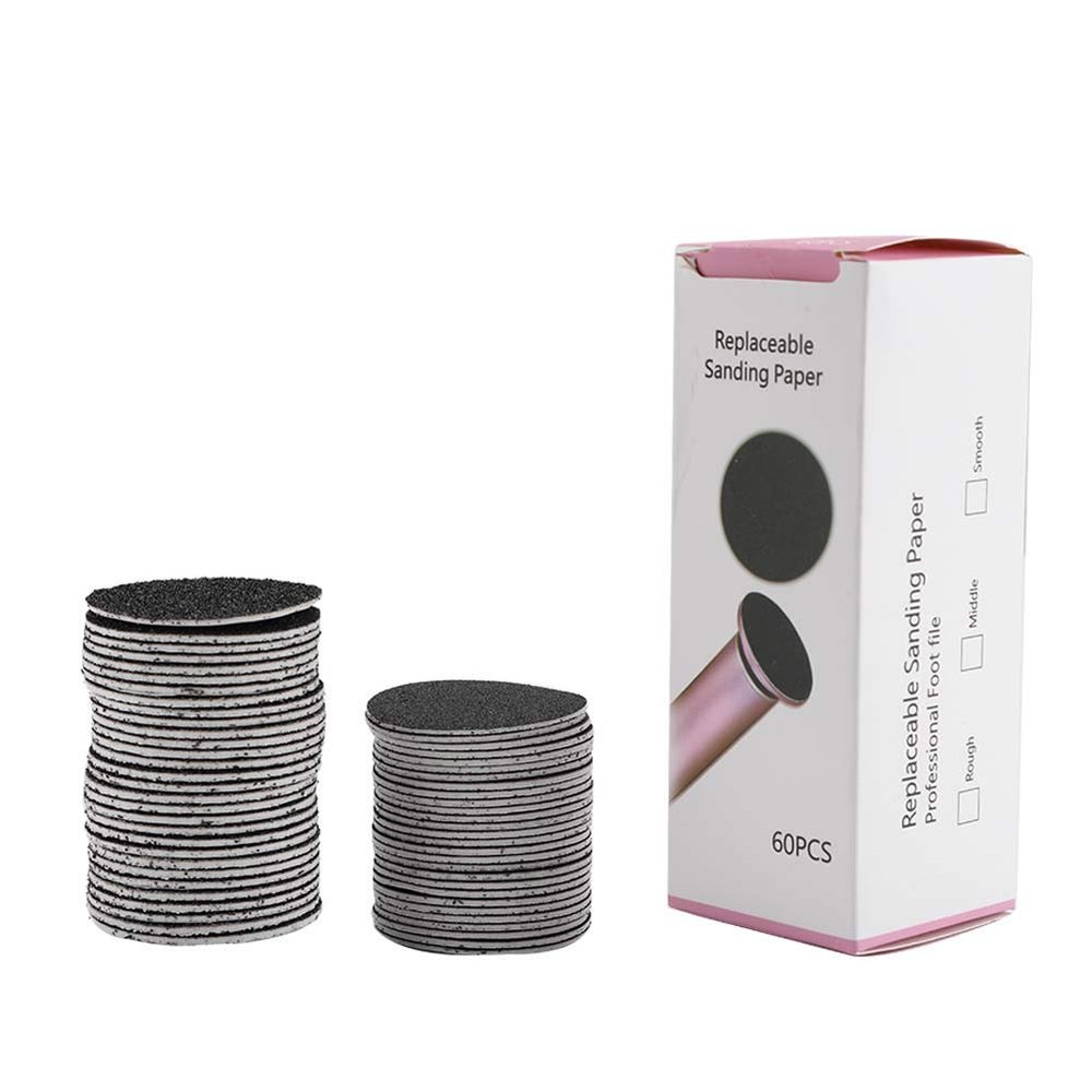 60 Pcs Foot File Replacement Sandpaper Discs For Electric Callus Remover Tool
